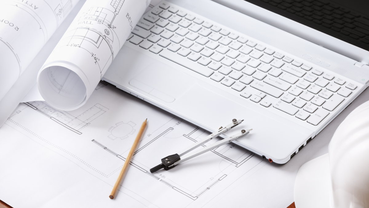 Futuristic server room with soft blue lighting